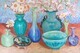 Blue and Turquoise Pots